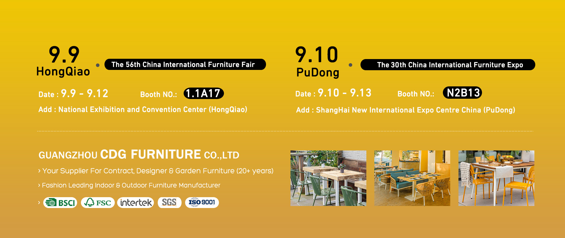September Shanghai Double Exhibition Is Coming, CDG Furniture Reconstructs A New Paradigm Of Outdoor Life With Design