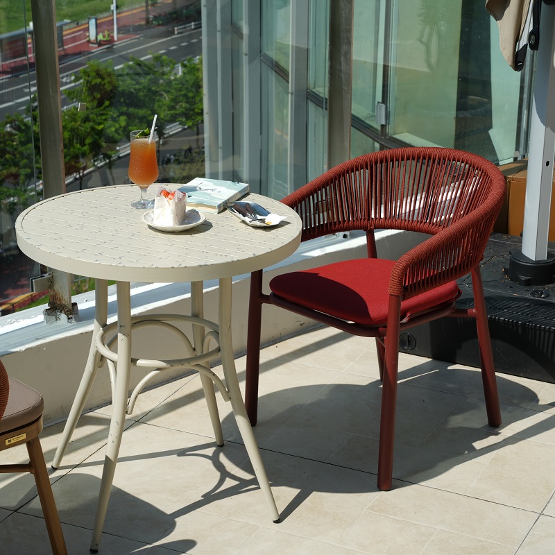 Outdoor Woven Rope Coffee Chairs