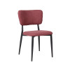 Stylish Stainless Steel Legs Waterproof Upholstered Fabric Chair For Home Cafe