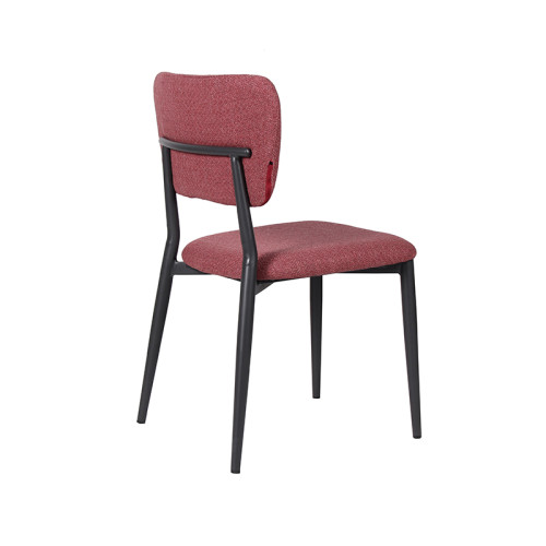 Stylish Stainless Steel Legs Waterproof Upholstered Fabric Chair For Home Cafe