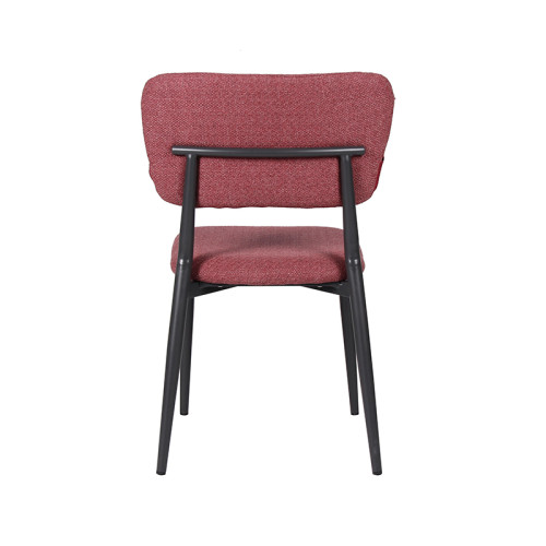 Stylish Stainless Steel Legs Waterproof Upholstered Fabric Chair For Home Cafe
