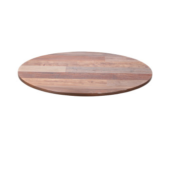 Commercial Grade Wood-Look Resin Round Table Top