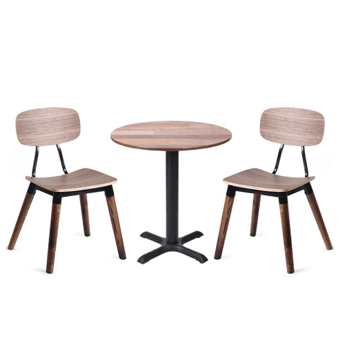 Commercial Grade Wood-Look Resin Round Table Top