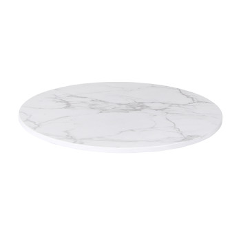 Customizable Scratch-Resistant Round Resin Table Top for Outdoor Spaces