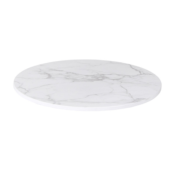 Customizable Scratch-Resistant Round Resin Table Top for Outdoor Spaces