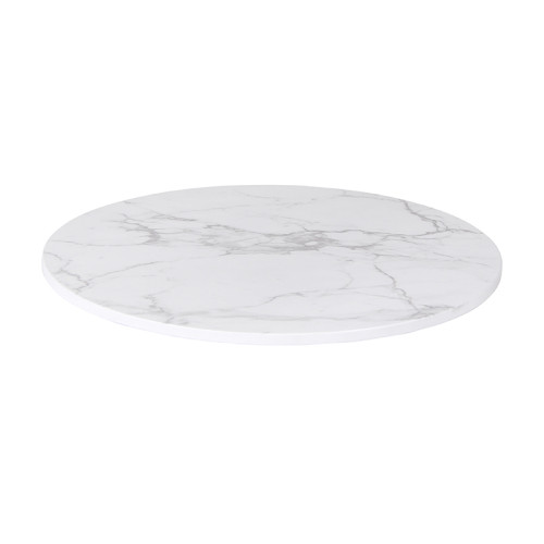 Customizable Scratch-Resistant Round Resin Table Top for Outdoor Spaces