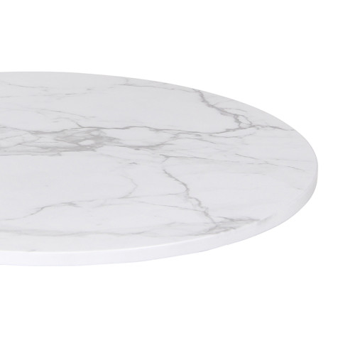 Customizable Scratch-Resistant Round Resin Table Top for Outdoor Spaces