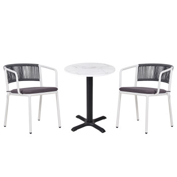 Customizable Scratch-Resistant Round Resin Table Top for Outdoor Spaces
