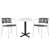 Customizable Scratch-Resistant Round Resin Table Top for Outdoor Spaces