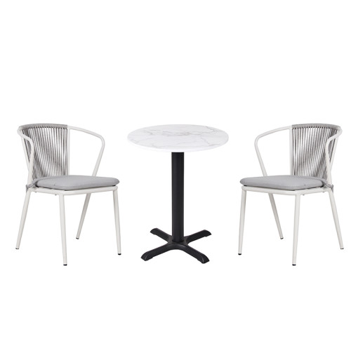 Customizable Scratch-Resistant Round Resin Table Top for Outdoor Spaces