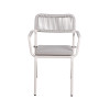 Breathable Woven Rope Back Restaurant Dining Chair