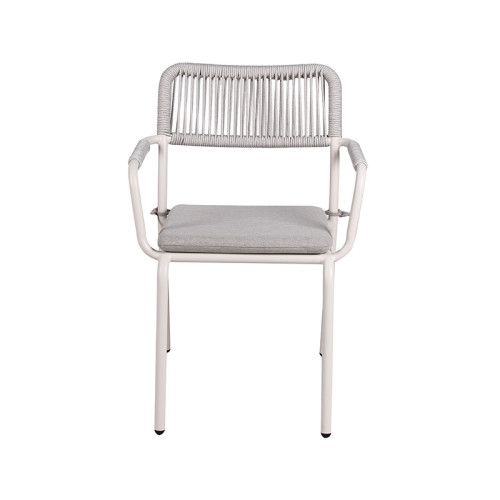 Breathable Woven Rope Back Restaurant Dining Chair
