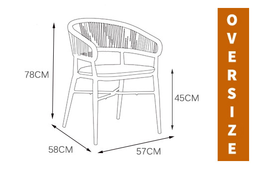 Outside Rope Woven Chair