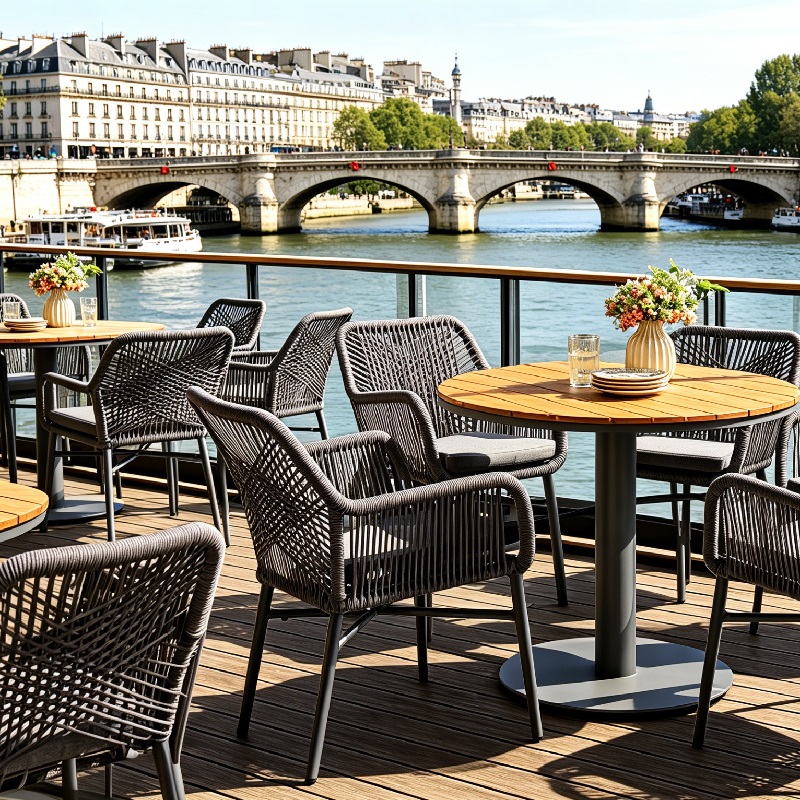 Outdoor Woven Rope Dining Chairs