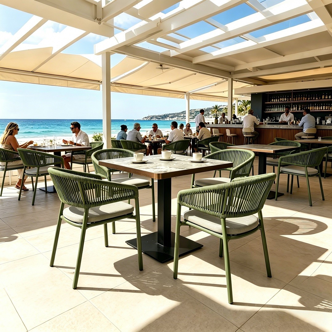 outdoor dining chairs and tables