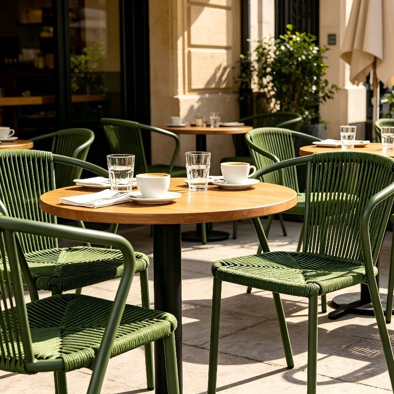 Contract Grade Outdoor Chairs And Tables For Outdoor Bistro And Cafes