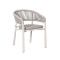 Commercial Woven Rope Outdoor Arm Chair For Bistro Patio Restaurant