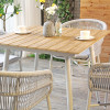 Weather Resistant Outdoor Plywood Table For Restaurant Bistro Dining