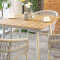 Weather Resistant Outdoor Plywood Table For Restaurant Bistro Dining