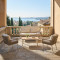 Contemporary Rope Outdoor Sofa Set Furniture With Cushions And Table
