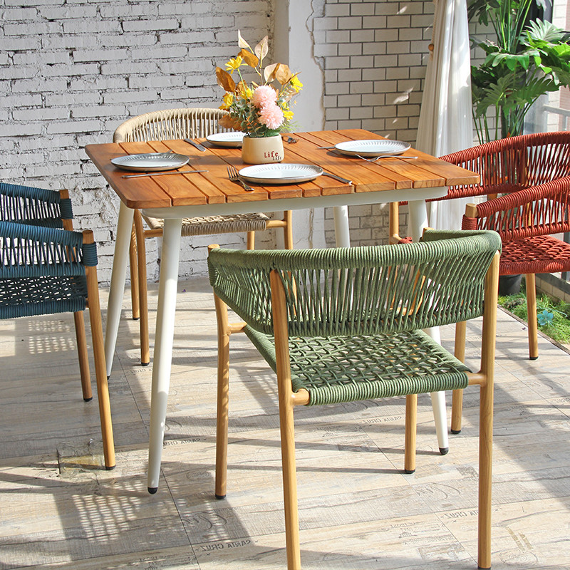 Polyester Rope Weave Chair