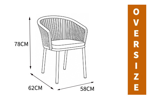 Dacron Rope Woven Chair