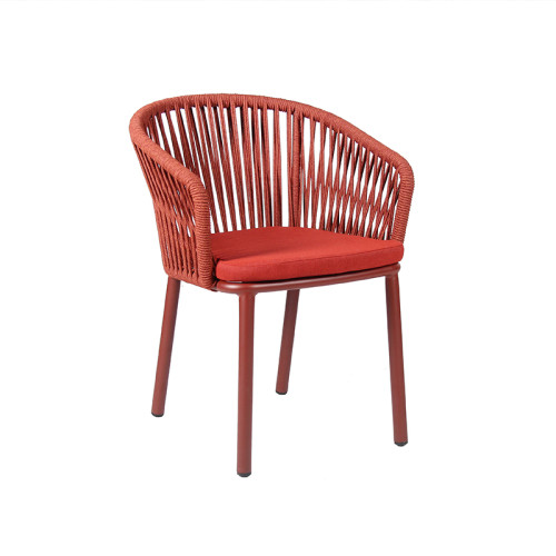 Multi Option Color Dacron Rope Woven Chair For Commercial Outdoor Project