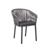 Multi Option Color Dacron Rope Woven Chair For Commercial Outdoor Project