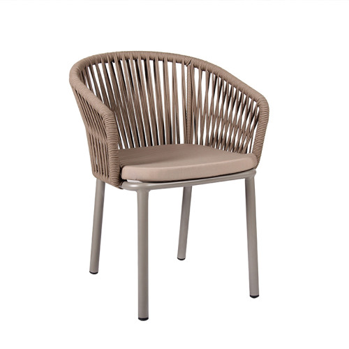 Multi Option Color Dacron Rope Woven Chair For Commercial Outdoor Project