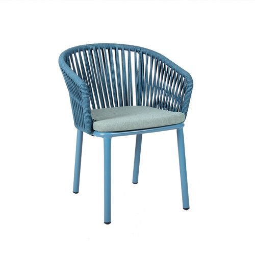 Multi Option Color Dacron Rope Woven Chair For Commercial Outdoor Project