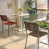 Backyard Patio Rope Weave Chair Aluminum Dining Table Furniture Set