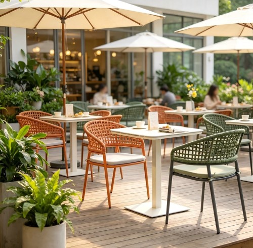 Colorful Woven Style Polyester Rope Is Dominating Outdoor Furniture Design