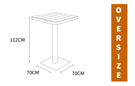 Outdoor Square High Table