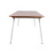 Outdoor Dining Set Teak Wood Top Table Hand Weaving Rope Chairs For Patio