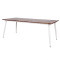 Outdoor Dining Set Teak Wood Top Table Hand Weaving Rope Chairs For Patio