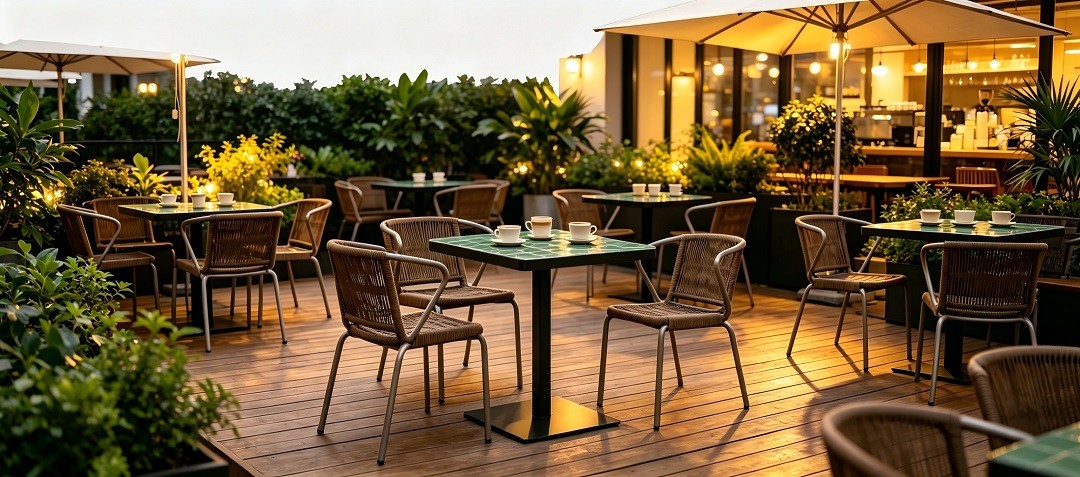 Outdoor Restaurant Table and Chair Sets