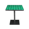 700x700mm Green Ceramic Mosaic Table Top Metal Base Outdoor Dining Bistro Garden Furniture