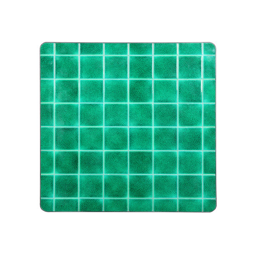700x700mm Green Ceramic Mosaic Table Top Metal Base Outdoor Dining Bistro Garden Furniture