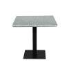 Thickening Grey Terrazzo Stone Square Dining Table Top For Bistro Pub Use