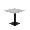 Thickening Grey Terrazzo Stone Square Dining Table Top For Bistro Pub Use