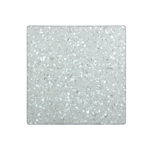Thickening Grey Terrazzo Stone Square Dining Table Top For Bistro Pub Use