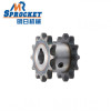 Double Single Sprocket ANSI Pitch Lightweight Metric Roller Chain with Without Key Stocked Tooth Speed Bike Freewheel Conveyor Electric Scooter Sprockets