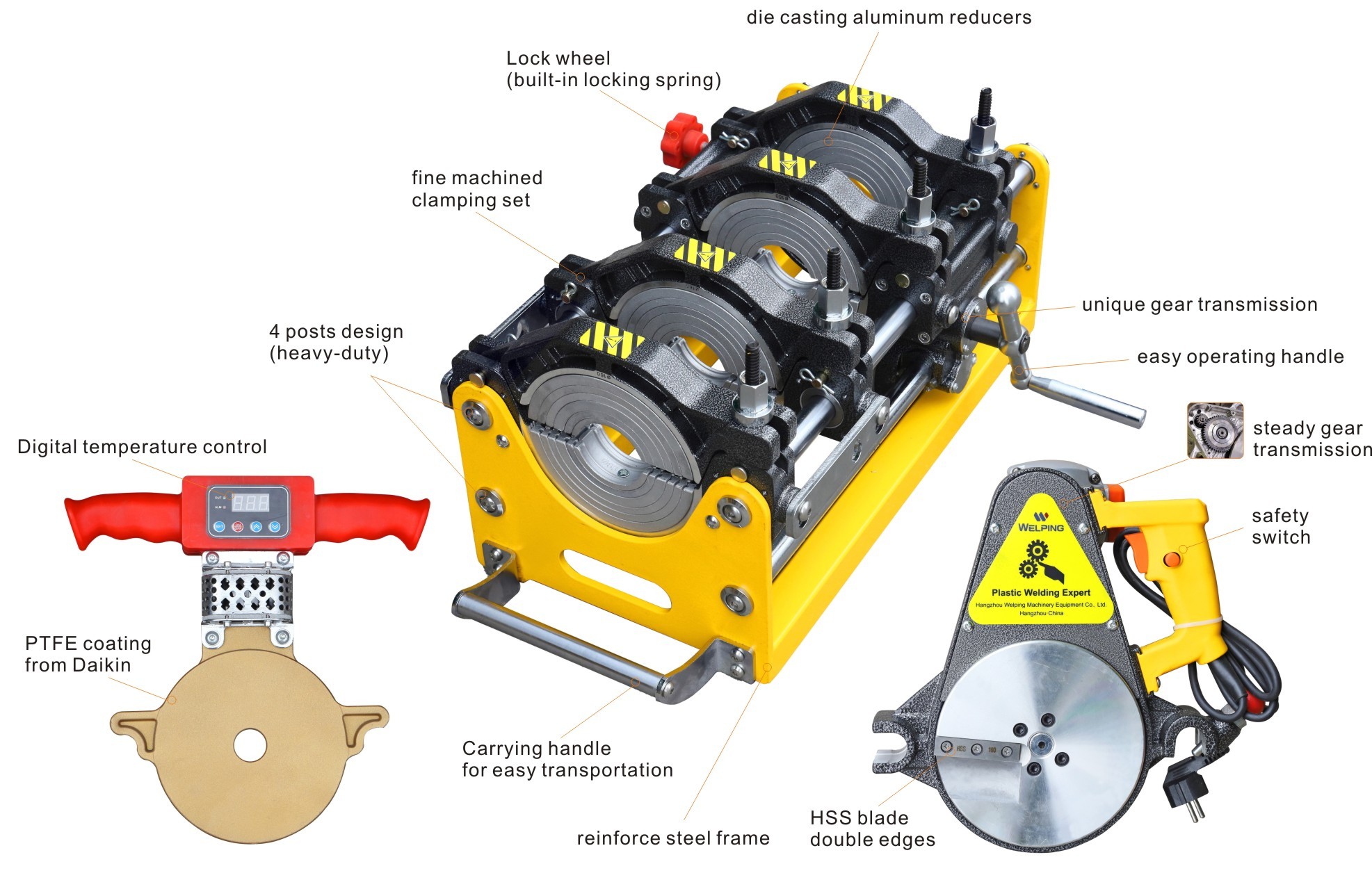 Welping WP160C Manul butt fusion machine