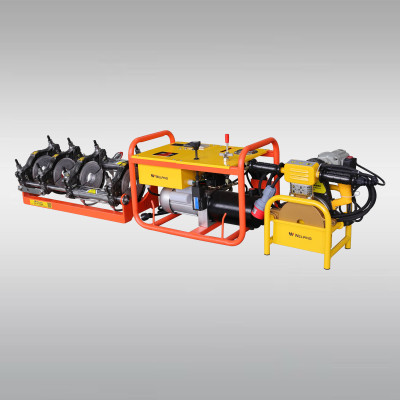Máquina de soldadura por fusión de tuberías hidráulicas para tuberías o accesorios de 63 mm a 160 mm
