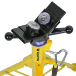 Pipe Jack Stand Fold-a-jack 2-ball Transfer Head,12" Pipe Capacity, 28"-52" Height