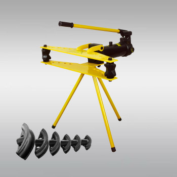 Manual Hydraulic Pipe Bending Machine with Tripod for 1/2inch to 2inch/3inch/4inch Steel Pipes