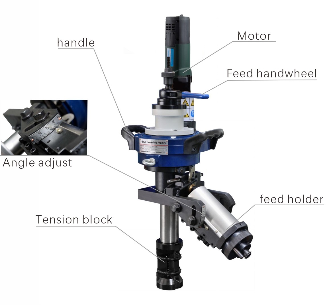 pipe cutting and beveling machine