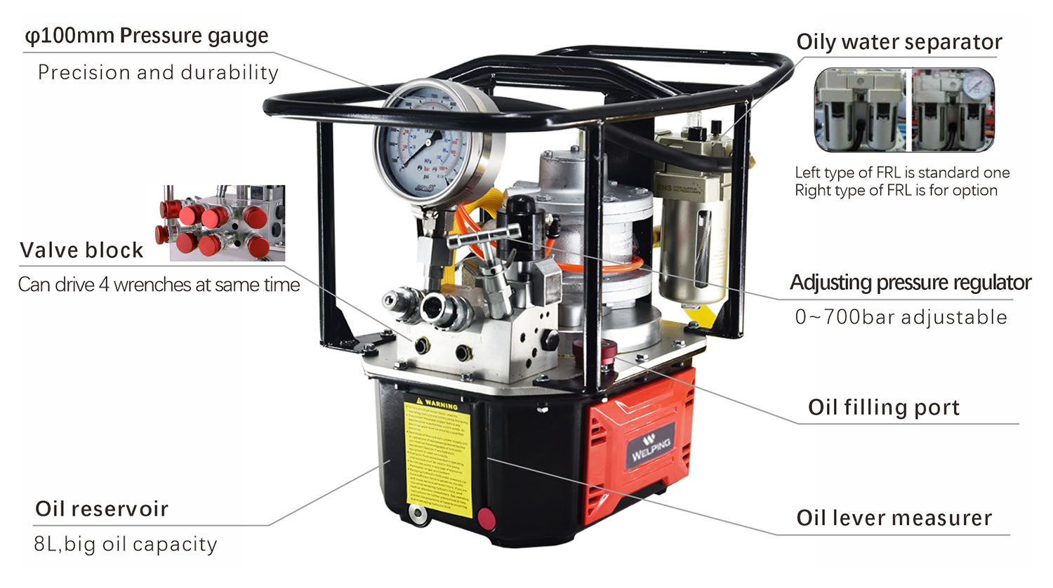 hydraulic torque wrench pump