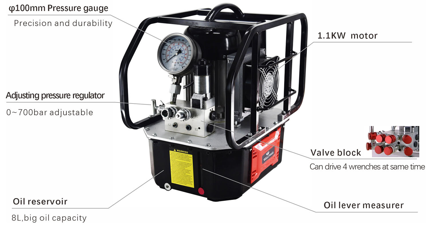 110V electric driven hydraulic torque wrench pump