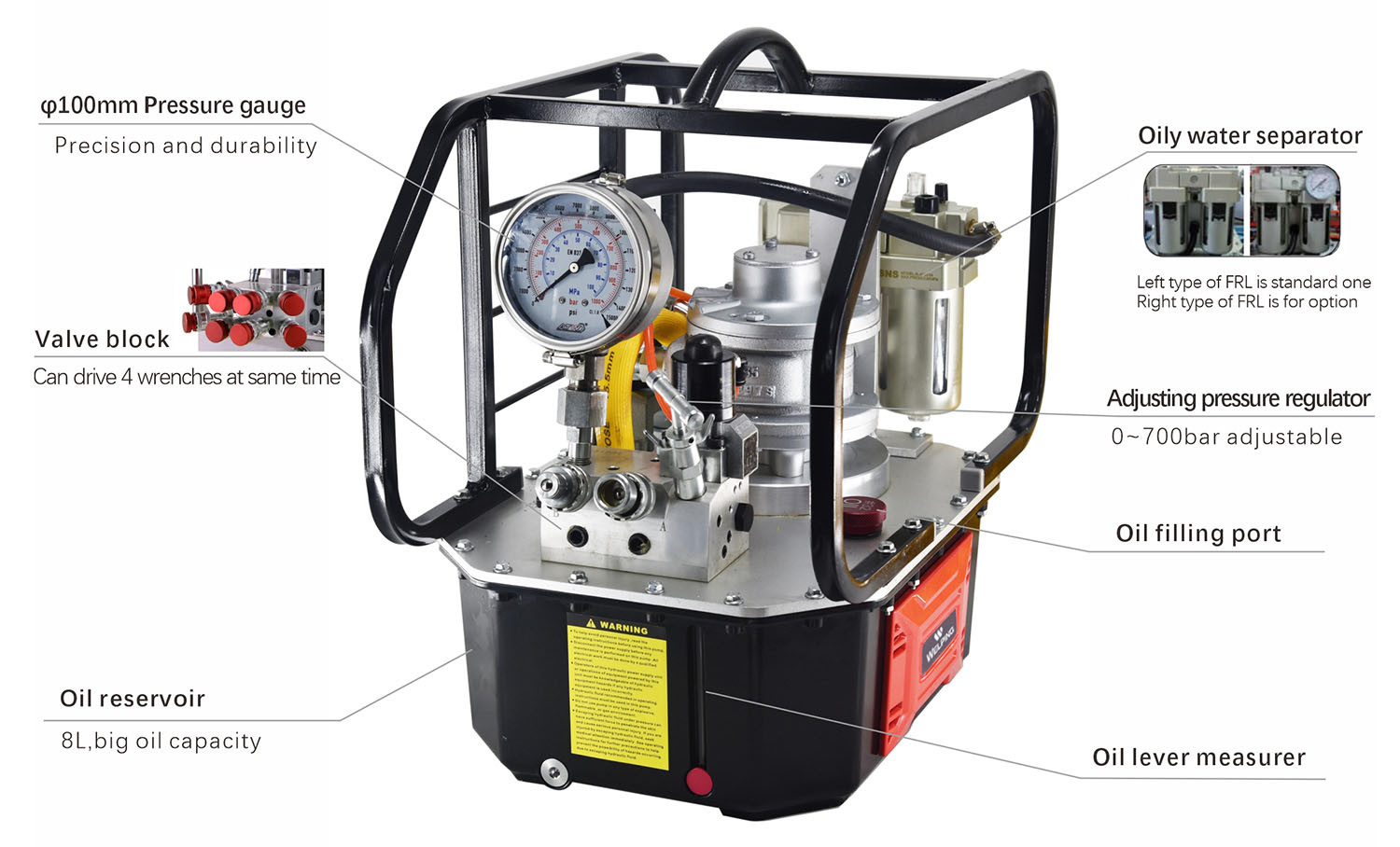 hydraulic torque wrench pump